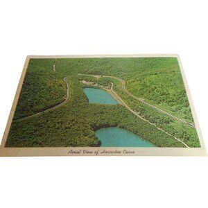 Vintage Aerial view of Horseshoe Curve Altoona PA Postcard unposted Railroad
